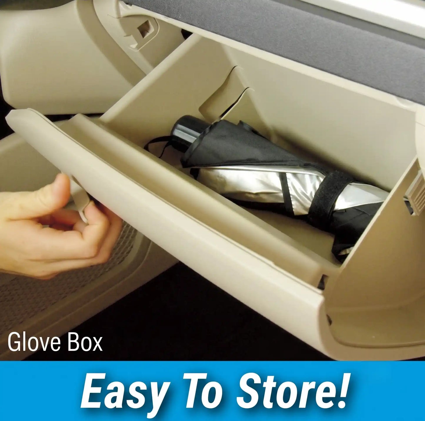 Umbrella-Style Car Windshield Sun Shade