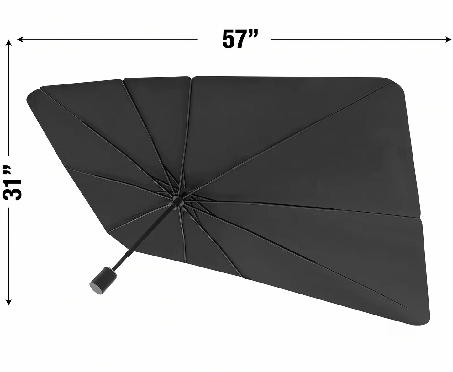 Umbrella-Style Car Windshield Sun Shade