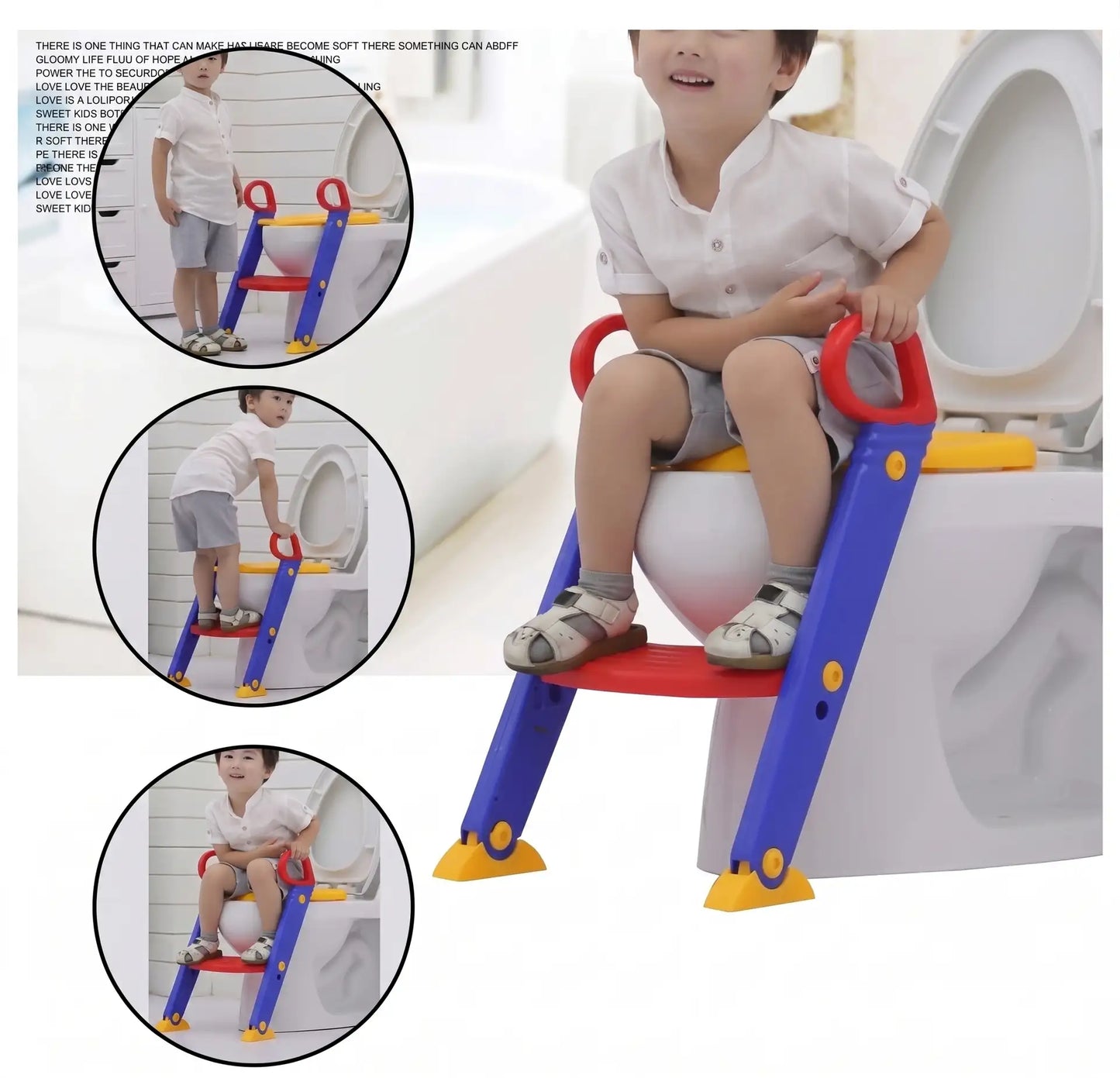 Children Potty Training Toilet Ladder Seat