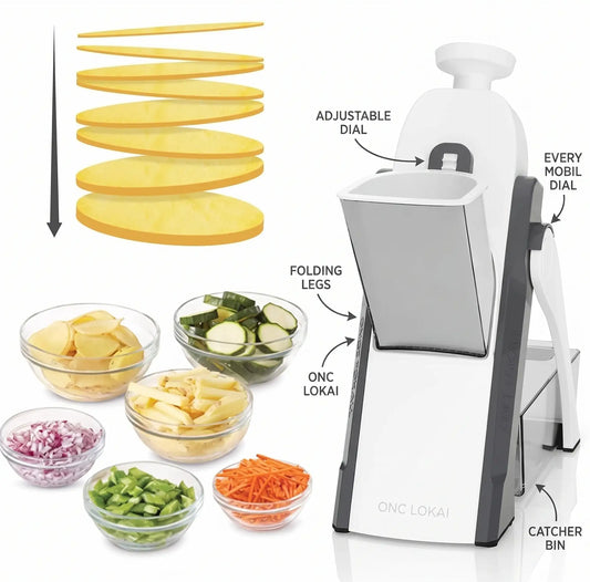 Safe Slice Adjustable Mandoline Vegetable Cutter