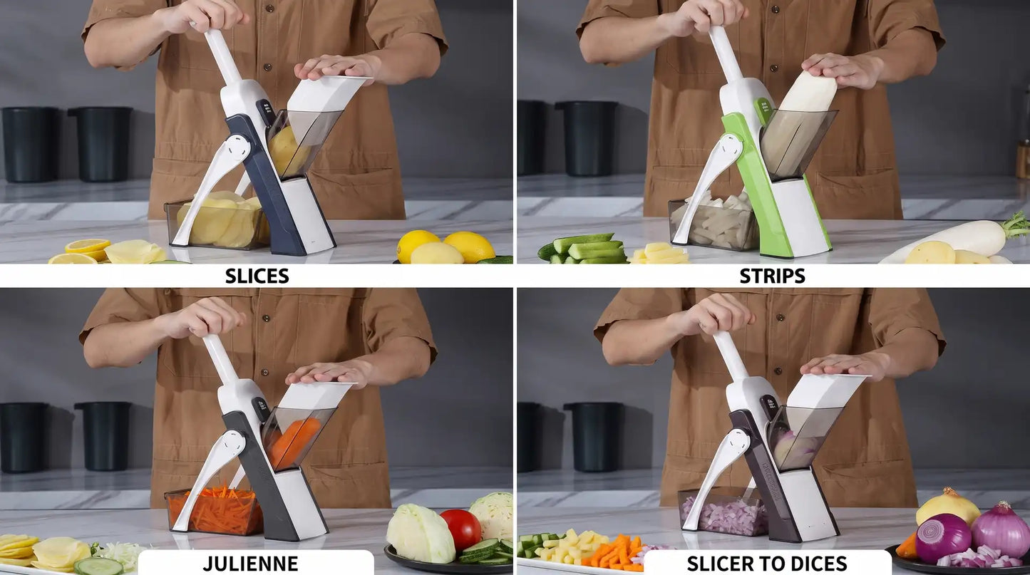 Safe Slice Adjustable Mandoline Vegetable Cutter